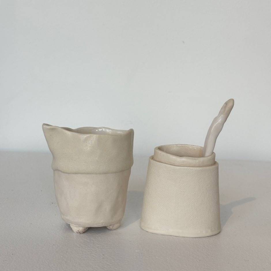 White on White; Pitcher and Sugar Pair