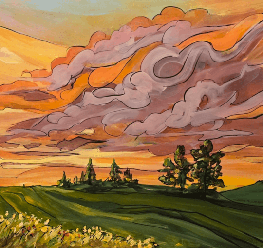 Saffron Skies