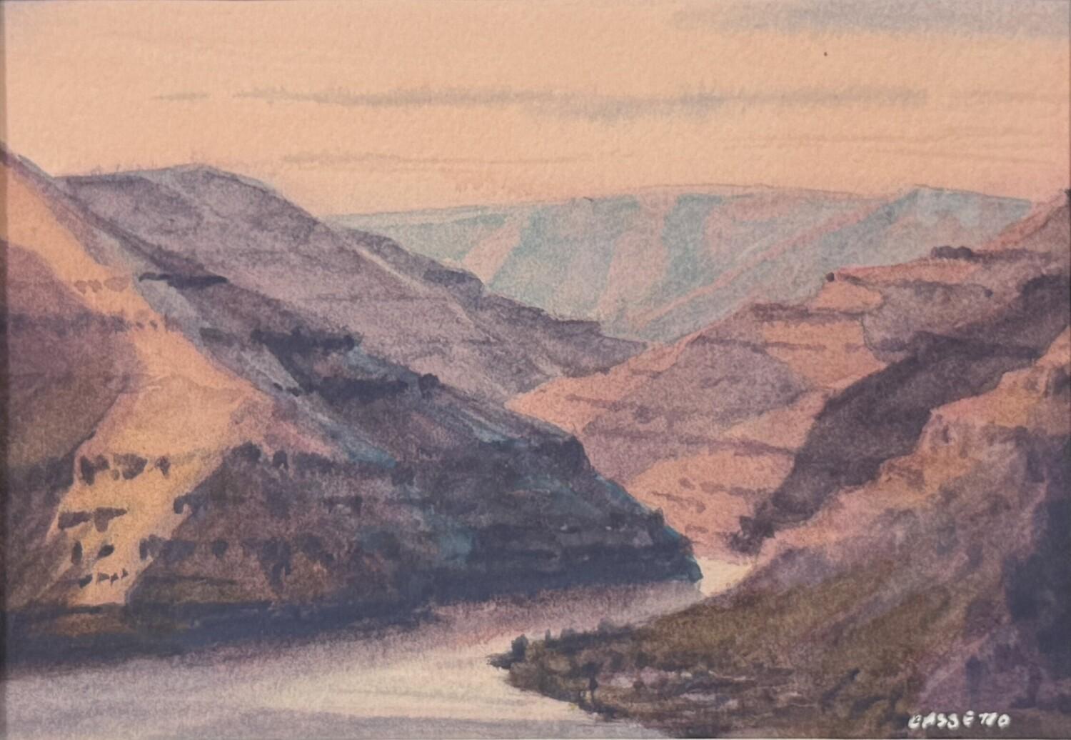 Above the Snake River, Sunset Study.1