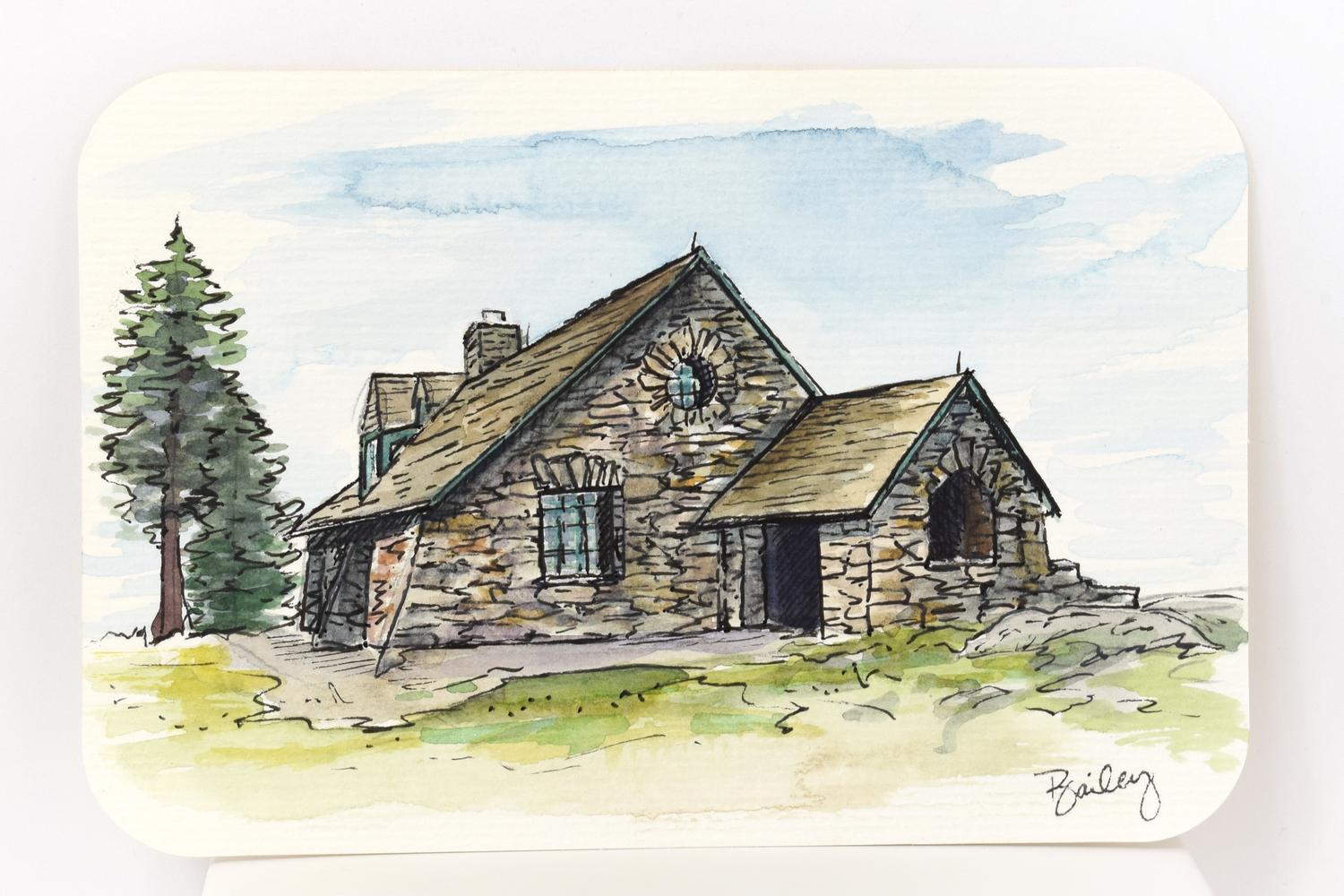 Mount Spokane Vista House | Plein Air, image 2